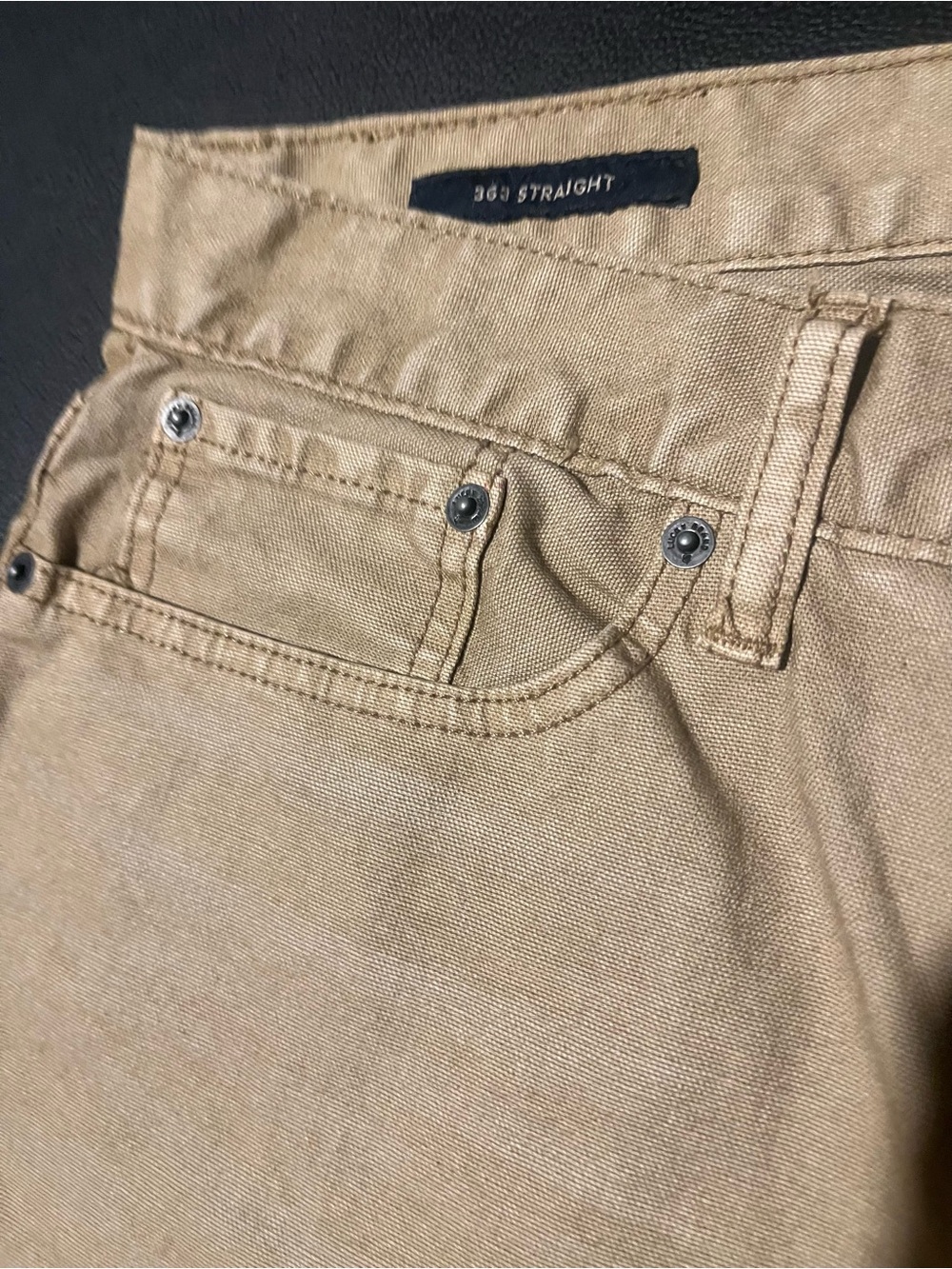 NWT. Tan/Beige Straight Leg Lucky Jeans, 34x34 - Picture 6 of 9